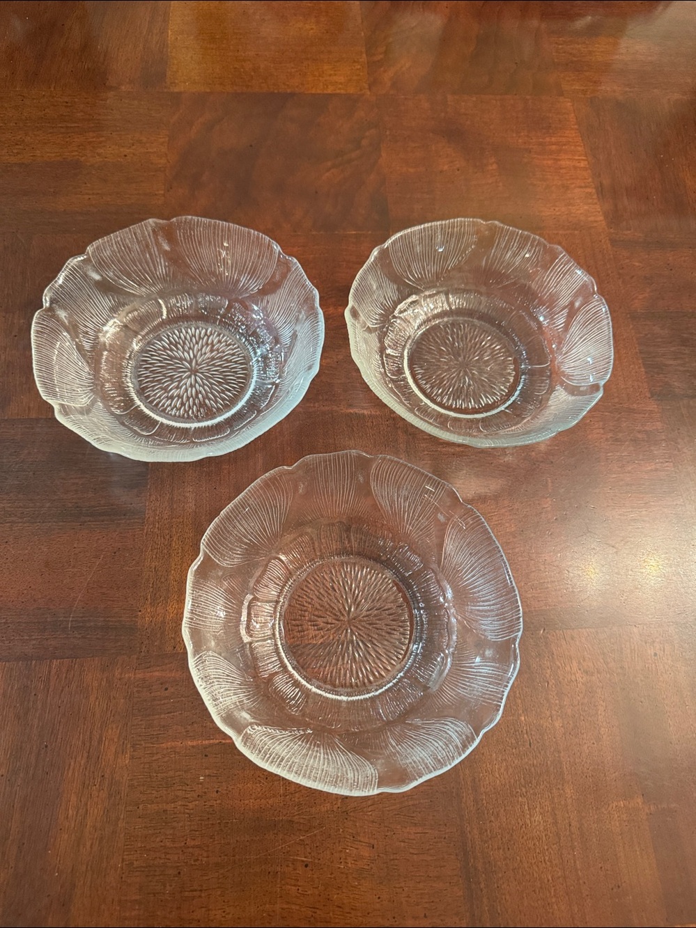 6.25" Arcoroc Fleur 3 Soup Pasta Bowls Made in France Luminarc